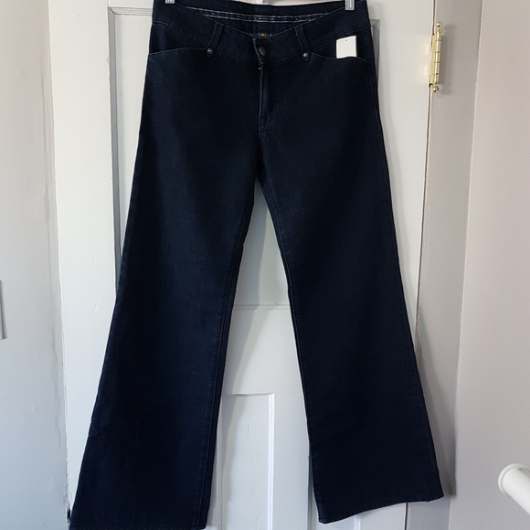 Fidelity Crysinth Tailored Wide Leg Jeans Blue Rinse Sz 29 x 34. Worn once - Picture 1 of 16